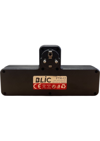 Termal Akım Korumalı 3'lü Duvar Tipi Priz Priz 3 x Usb, 1 x Type-C 20W Pd Giriş - Ftr-12
