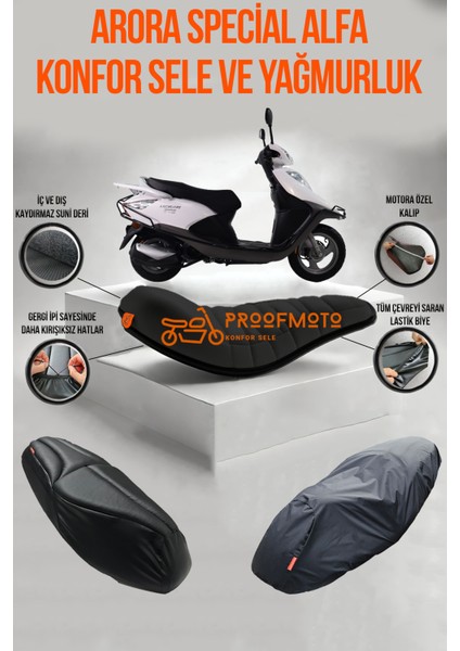 Arora Specıal Alfa Konfor Sele ve Yağmurluk Kılıf