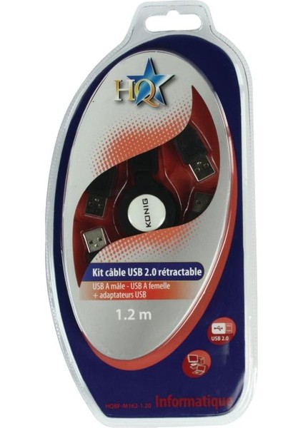 HQBF-M162-1.20 Kıt Connectıque 4 Adaptatrs 1.2m F