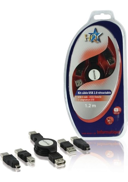 HQBF-M162-1.20 Kıt Connectıque 4 Adaptatrs 1.2m F