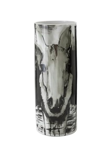 Concept Horse Porselen Vazo 17 x 45 cm