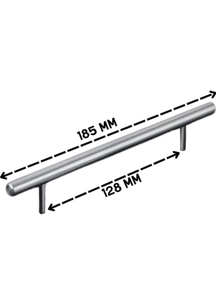 Adet Keijo Inox 128MM Paslanmaz Kulp (Mobilya, Dolap Kulbu, Kulp Modeli)