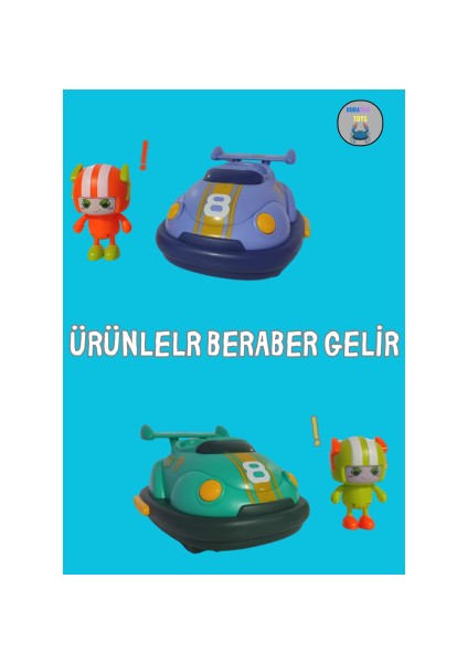 2.4 Ghz 2 Kişilik 2 Kumanda 2 Araç çarpınca düşen şöförler uzaktan kumandalı çarpışan araba lar