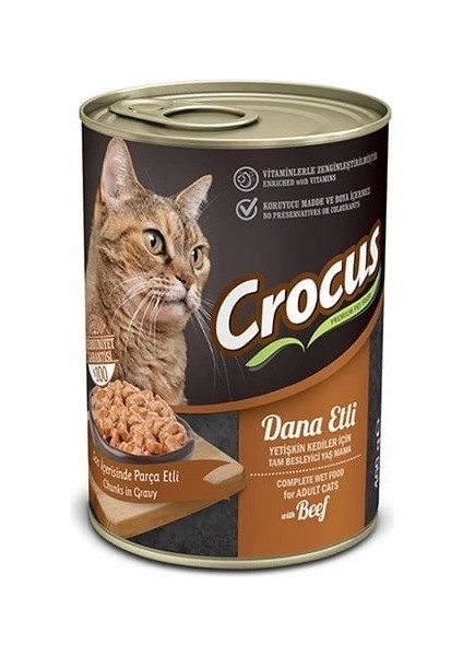 Dana Etli Yetişkin Kedi Yaş Maması 400 gr