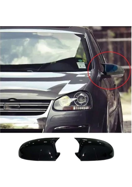 Vw Golf 5 Batman Yarasa Ayna Kapağı Piano Black 2003-2009