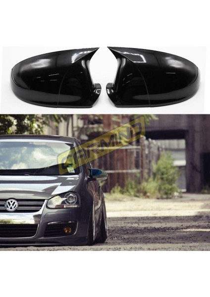 Vw Golf 5 Batman Yarasa Ayna Kapağı Piano Black 2003-2009 modelleri