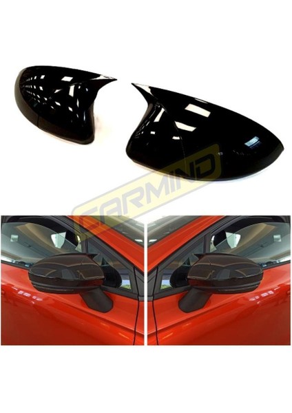 Renault Clio 5 Batman Yarasa Ayna Kapağı Piano Black 2019- modelleri