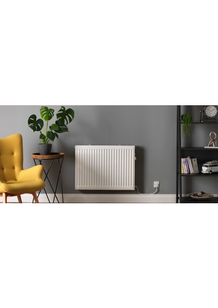 Elektrikli Radyatör Kalorifer / Yağlı Petek Isıtıcı Soba D6080 60CMX80CM 1400 Watt Çift Rezistanslı