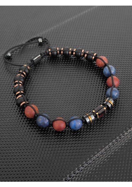 Lapis Lazuli-Picasso Jasper-Damla Kehribar Bileklik Takı Aksesuar fırsatları