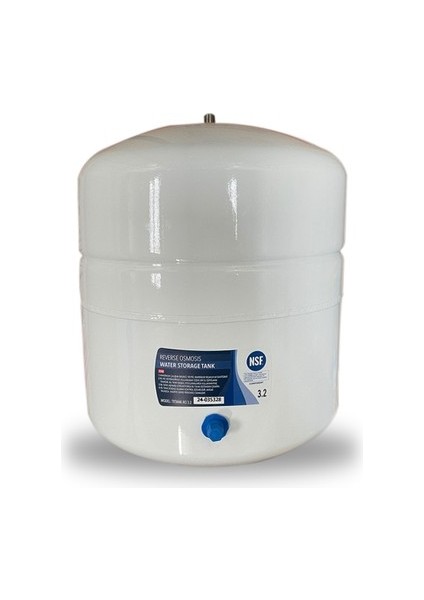 Antibakteriyel Çelik Su Arıtma Tankı – 12 Litre (3.2 Galon) | Nsf Onaylı | Tüm Cihazlarla Uyumlu