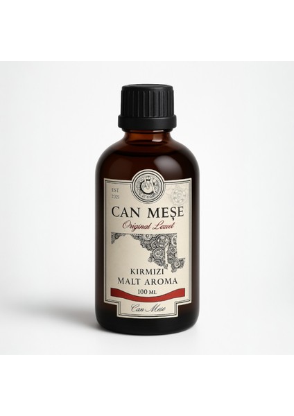 Kırmızı Malt Aroma Viski Kiti - Orijinal Lezzet - Hazır Karışım Malt Aroması 100ml (5 Litre İçin Uyumludur)
