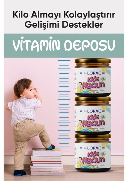 Kids Çocuklar Için Özel - Arı Sütü, Pekmez, Bal ve Vitamin Katkılı Kakaolu Macunu modelleri