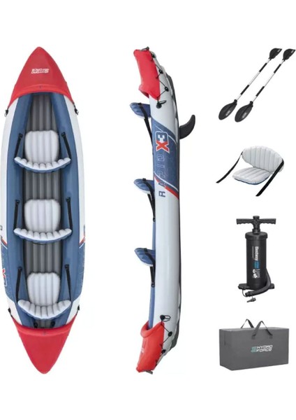 65132 Rapid X3 Hydroforce 3 Kişilik Şişme Kano 381x100cm