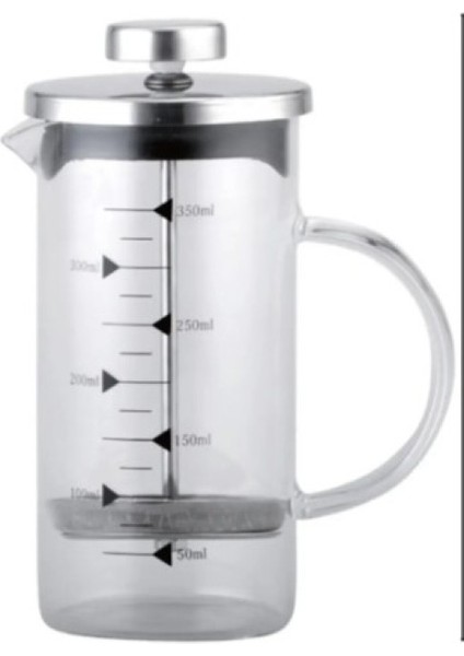 350 ml Cam French Press Kahve Demleme Makinesi Bitki Çayı