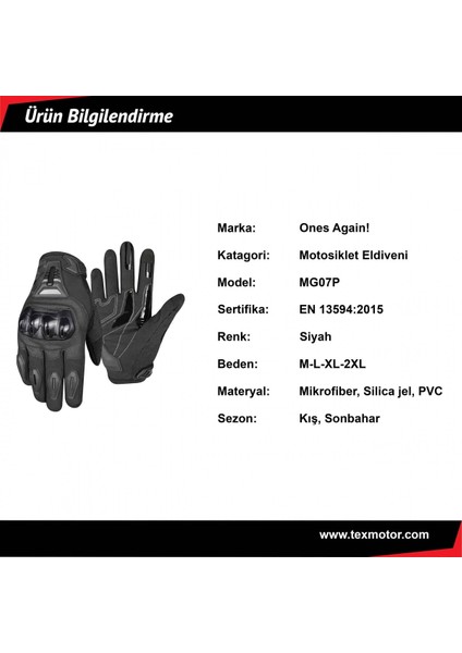 Ones Agaın Kışlık Eldiven Siyah MG07P modelleri