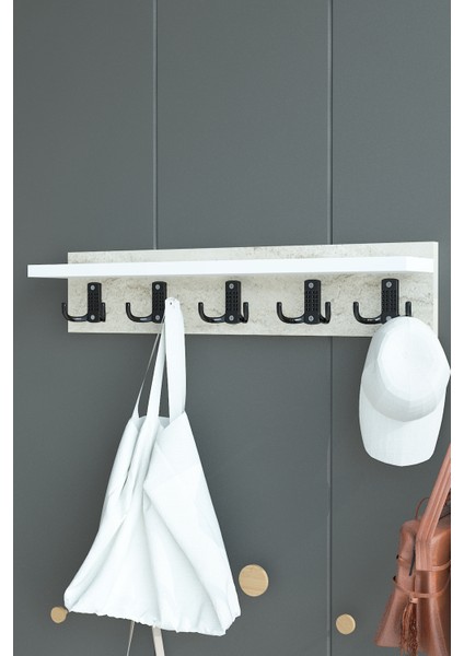 Portmanto Duvar Askılığı Elbise Askılığı ASKI-005-8-1 - 60 cm fırsatları