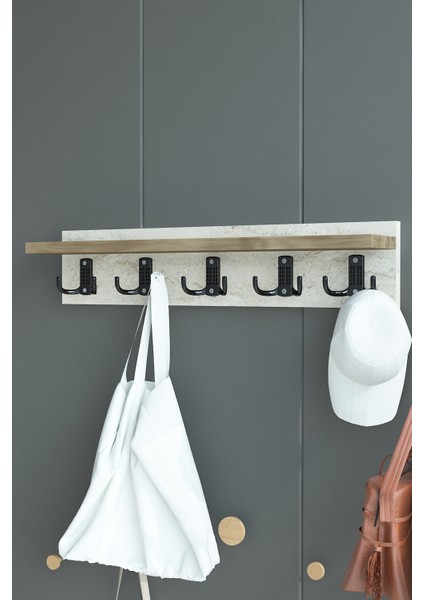 Portmanto Duvar Askılığı Elbise Askılığı ASKI-005-8-2 - 60 cm fırsatları