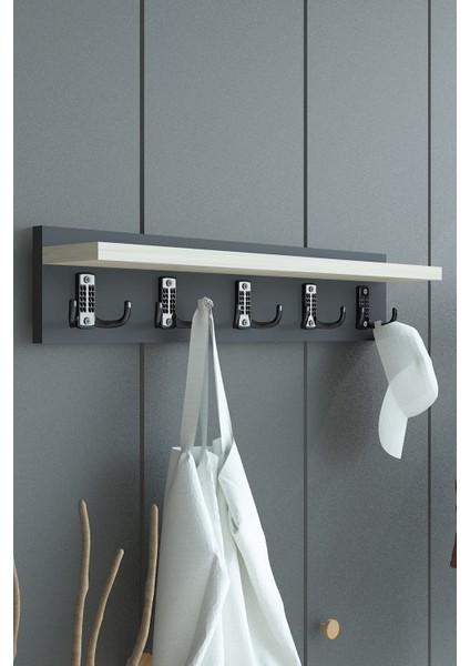 Portmanto Duvar Askılığı Elbise Askılığı ASKI-005-4-8 - 60 cm