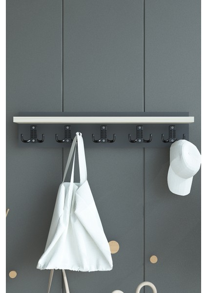Portmanto Duvar Askılığı Elbise Askılığı ASKI-005-4-8 - 60 cm
