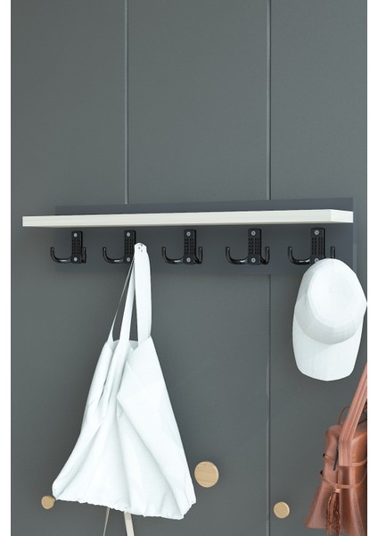 Portmanto Duvar Askılığı Elbise Askılığı ASKI-005-4-8 - 60 cm