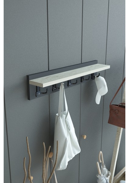 Portmanto Duvar Askılığı Elbise Askılığı ASKI-005-4-8 - 60 cm