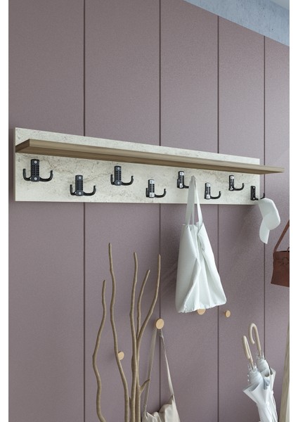 Portmanto Duvar Askılığı Elbise Askılığı ASKI-014-8-2 - 80 cm