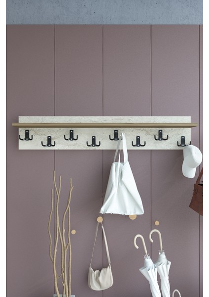 Portmanto Duvar Askılığı Elbise Askılığı ASKI-014-8-2 - 80 cm modelleri