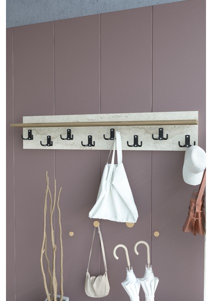 Portmanto Duvar Askılığı Elbise Askılığı ASKI-014-8-2 - 80 cm fırsatları