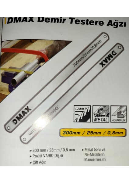 Dmax Demir Testere Ağzı 2 Adet