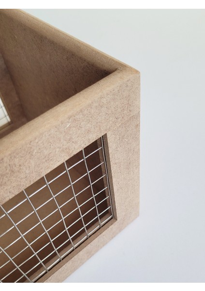 Ham Mdf, Boyanabilir Küçük Kare Telli Sepet, Saksı, Çiçeklik, Kaşıklık, Yumurtalık, Cevizlik