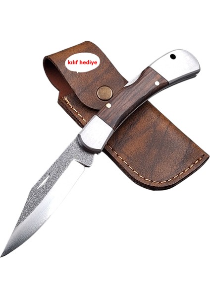 El Yapımı N690 Böhler Çelik Kilitli Yaylı Cep Çakısı
