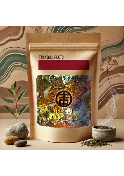 London- Kişisel Spa - Tranquil Roots (Denge & Derin Rahatlık) Doğal Bitkisel Banyo Karışım Seti