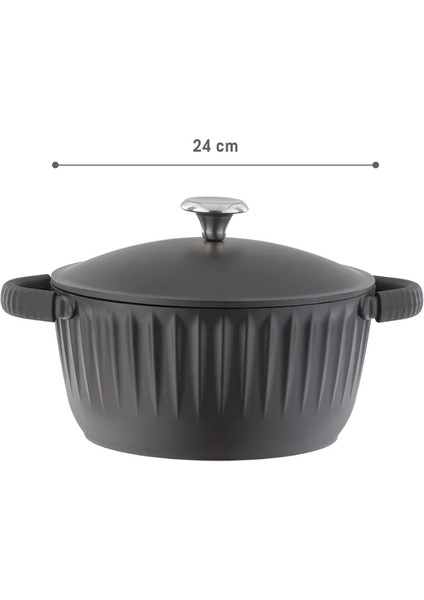 Freya Tencere - Kahverengi - 24 cm