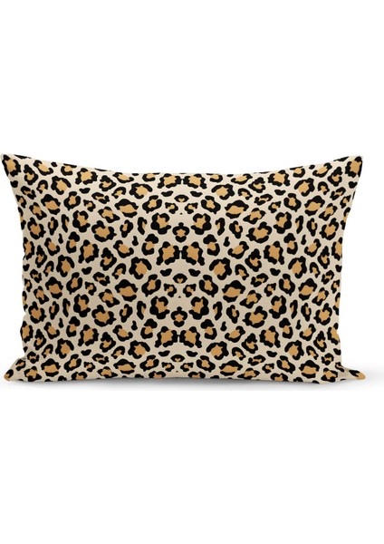 Klasik Leopar Serisi Çift Tarafı Dijital Baskılı Kırlent Kılıfı (Leopard)