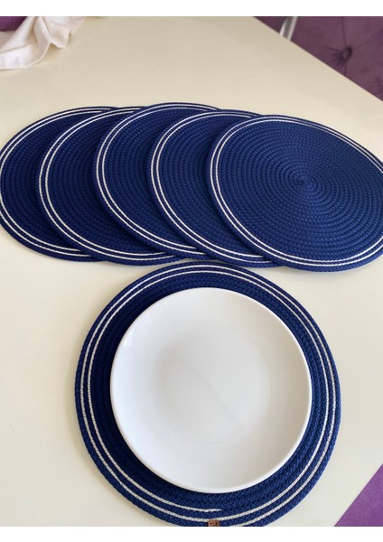 Elçiçek Hom Supla Takımı,amerikanservis 33 cm (Lacivert)