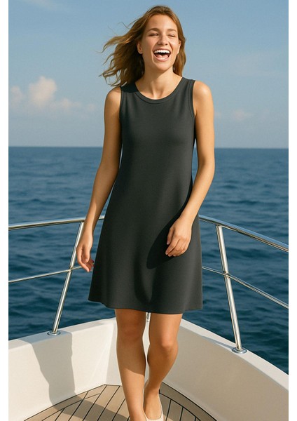 Modal Kumaş Rahat Kalıp Basic Günlük Elbise indirimleri