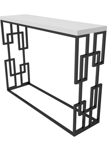 Modern Metal Iskeletli Özel Tasarım Dresuar Konsol Makyaj Masası, Petek Üstü Raf, 100 x 30 cm fırsatları