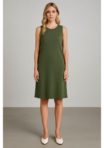 Modal Kumaş Rahat Kalıp Basic Günlük Elbise