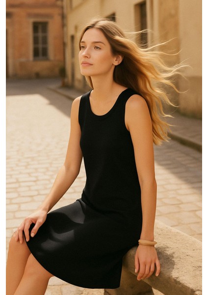 Modal Kumaş Rahat Kalıp Basic Günlük Elbise modelleri