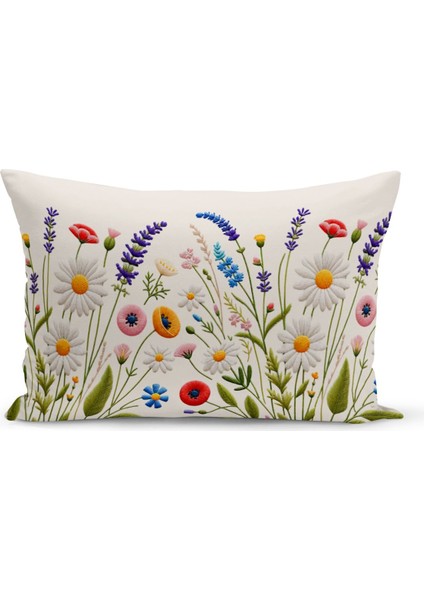 Flower Bahar Serisi Çift Tarafı Dijital Baskılı 3'lü Kırlent Kılıfı Seti (Spring) fırsatları