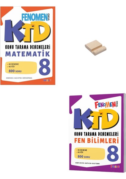 Lgs 8. Sınıf Matematik ve Fen Bilimleri Konu Tarama Denemeleri + Telefon Tutucu