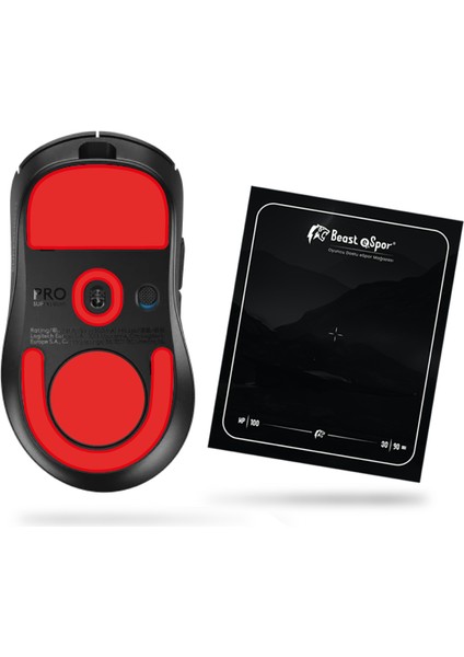 (Logi) Superlight Dex Mouse Skate (Red Edition) %100 Ptfe