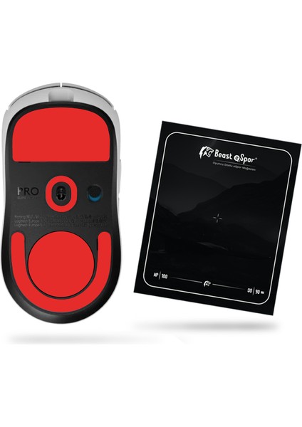 (Logi) Superlight 2 Mouse Skate (Red Edition) %100 Ptfe
