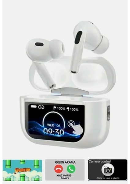 Ekranlı Anc/enc Destekli 5.4 Bluetooth Kulaklık