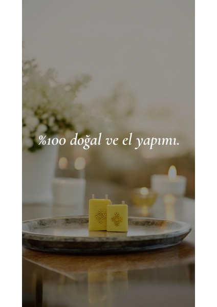 Yassı Bal Mumu 2’li Takım