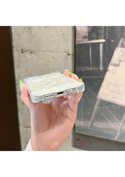 Kart Yerleştirme Tam Ekran Taze Beyaz Çiçek Cep Telefonu Kılıfı fırsatları