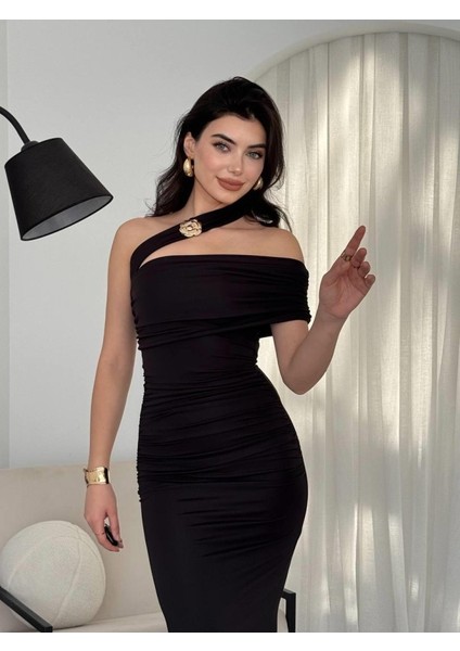 Reta Çapraz Omuz Elbise