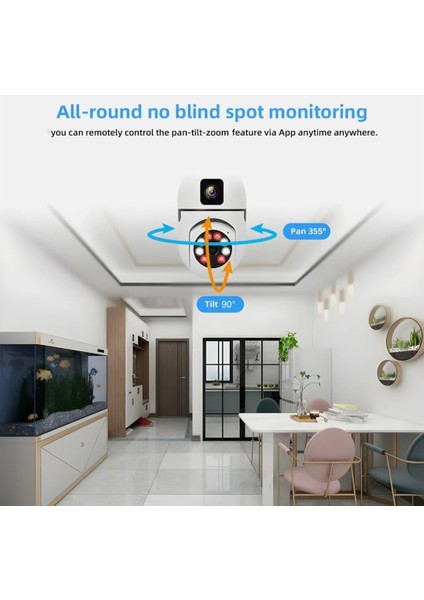Çift Lensli Wi-Fi Ampul Smart Güvenlik Kamerası 1080P Full Hd modelleri