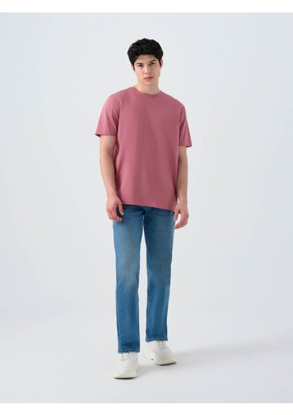 Regular Fit Pembe Erkek T-Shirt LF2034994 modelleri