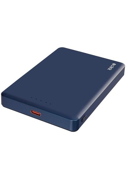S-Lınk MG110 10000MAH PD20W Magsafe 15W Kablosuz Type-C Mavi Taşınabilir Metal Şarj Cihazı Powerbank